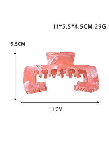 Beau - Geometric Hollow Marble Claw Clip