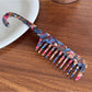 Minimalist Acetate Hair Comb with Hook Portable Long Comb for Travel