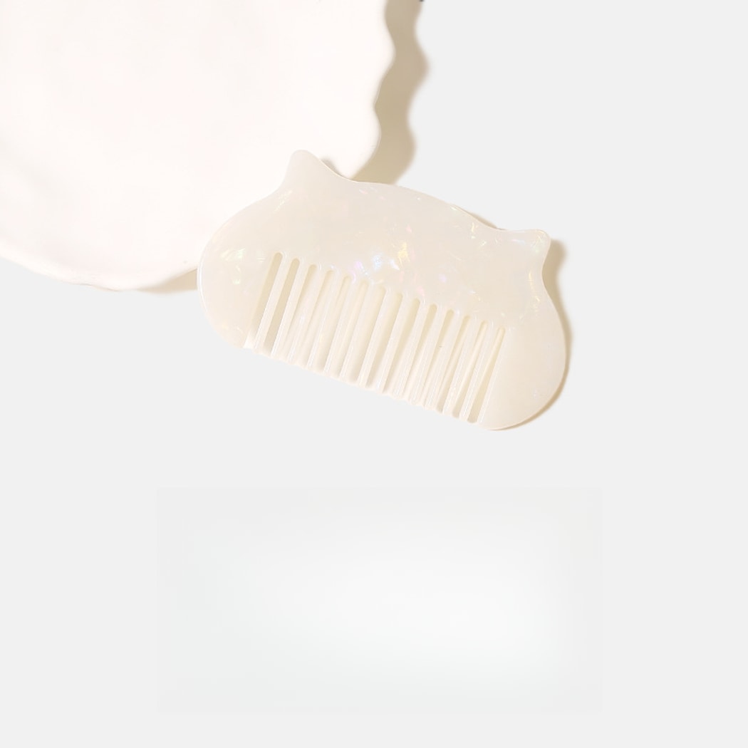 Camerow - Acetate Cat Ear Silhouette Styling Comb