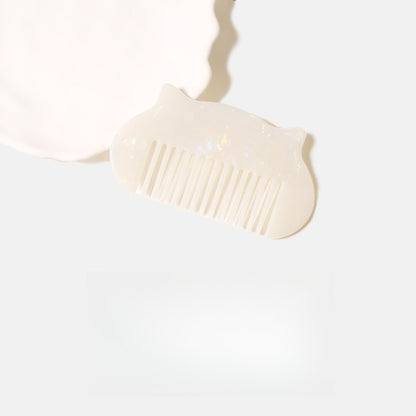 Camerow - Acetate Cat Ear Silhouette Styling Comb