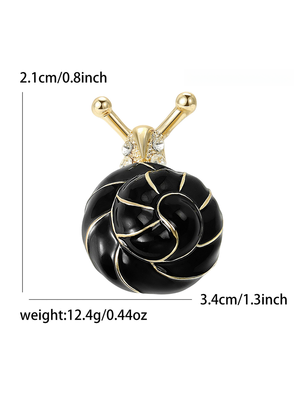 Brovia - Creative Enamel Snail Insect Brooch Pin