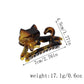 Beau - Glossy Cat Shape Acrylic Alloy Hair Claw Clip