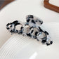 Beau - Openwork Geometric Acetate Alloy Claw Clip