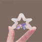 Beau - Translucent Star Shape PVC Alloy Claw Clip