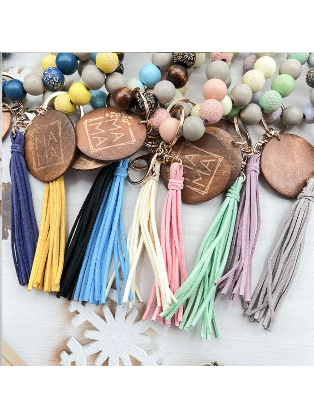 Keypus - Stylish Floral Tassel Keychain