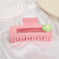Beau - Plastic Alloy Square Hair Claw Clip