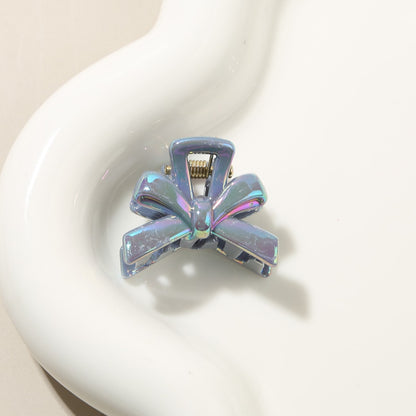 Beau - Glossy Bow Design PS Alloy Claw Hair Clip