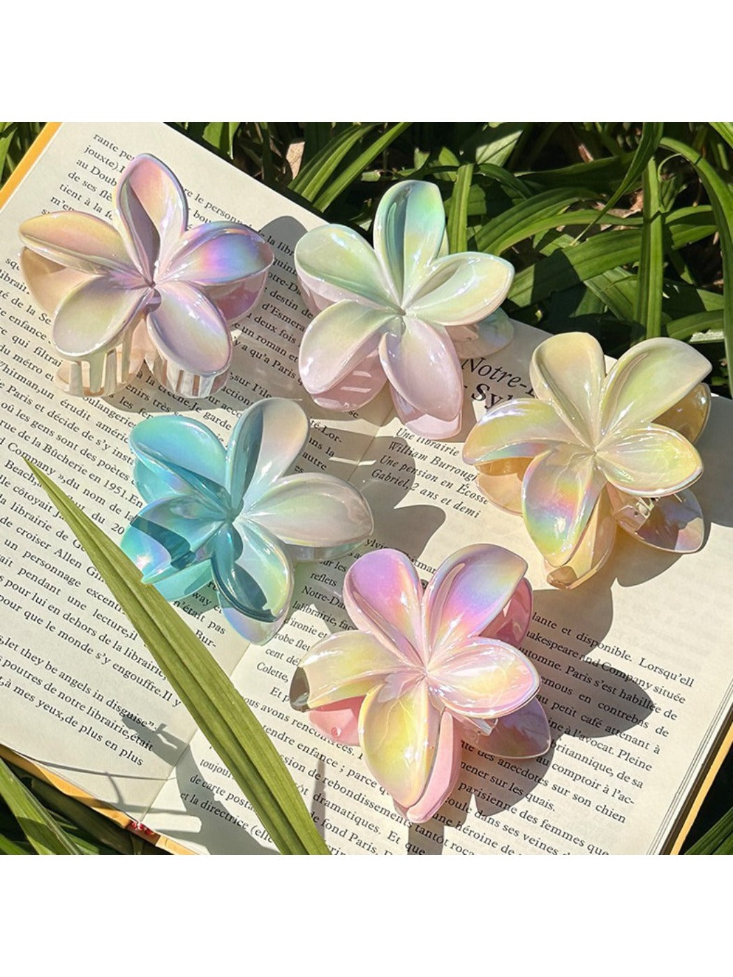 Beau - Ombre Floral Claw Clip