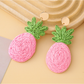 Earedge - Pineapple Raffia Alloy Drop Earrings