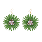 Earedge - Bohemian Round Sunflower Accent Earrings