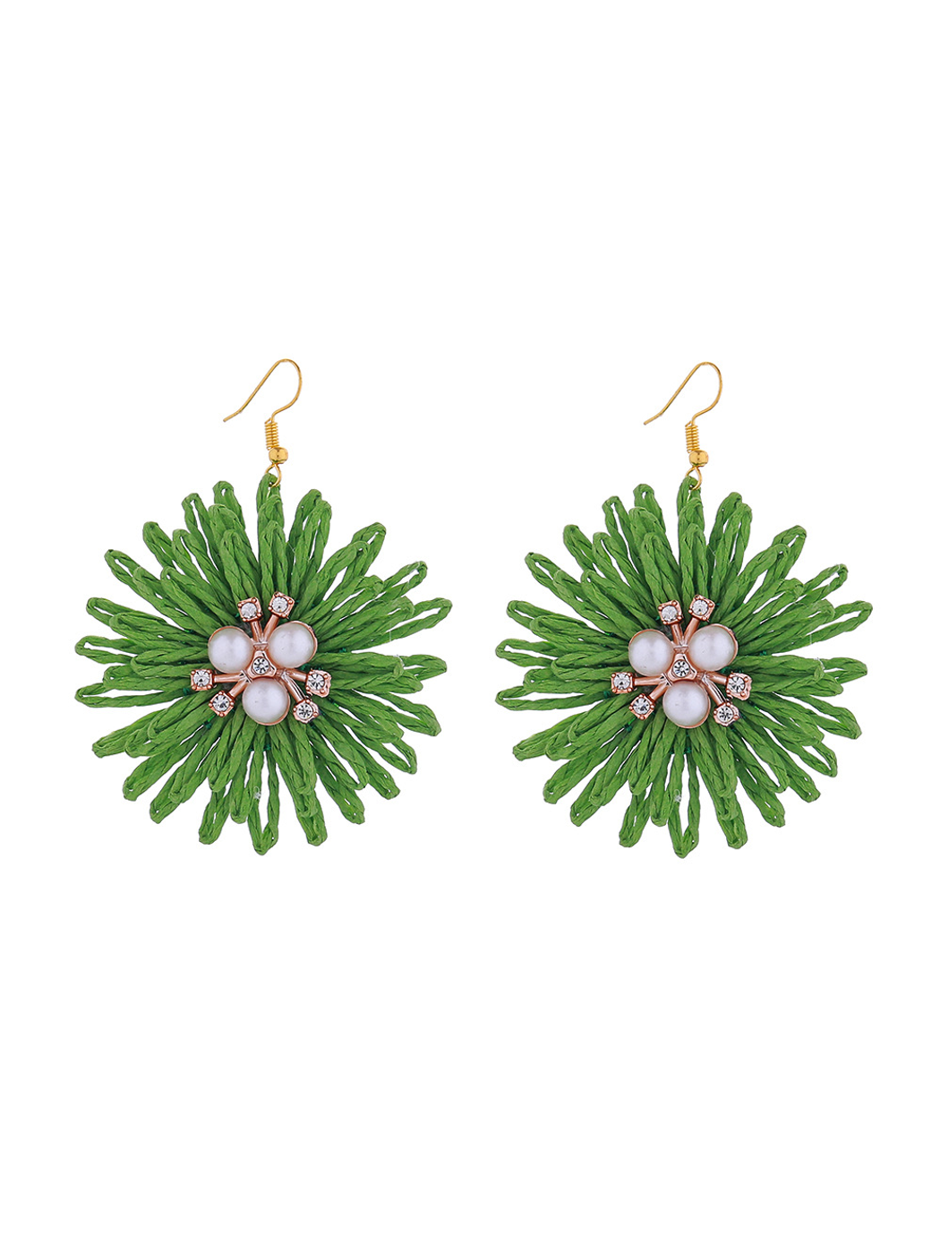 Earedge - Bohemian Round Sunflower Accent Earrings
