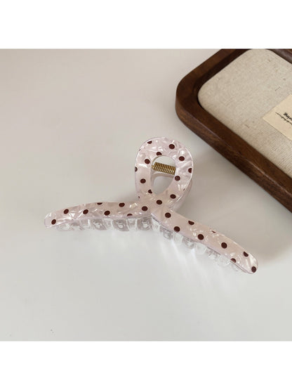 Beau - Plaid Leopard Polka Dot Hair Claw Clip