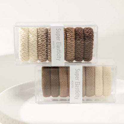 GIFTY - High Elasticity Thick Knitted Hair Ties Box Set