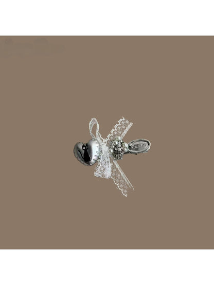 Beau - Sweet Style Cat Applique Lace Bow Hair Clip