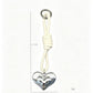 Keypus - Minimalist Heart Pendant Faux Leather Keychain