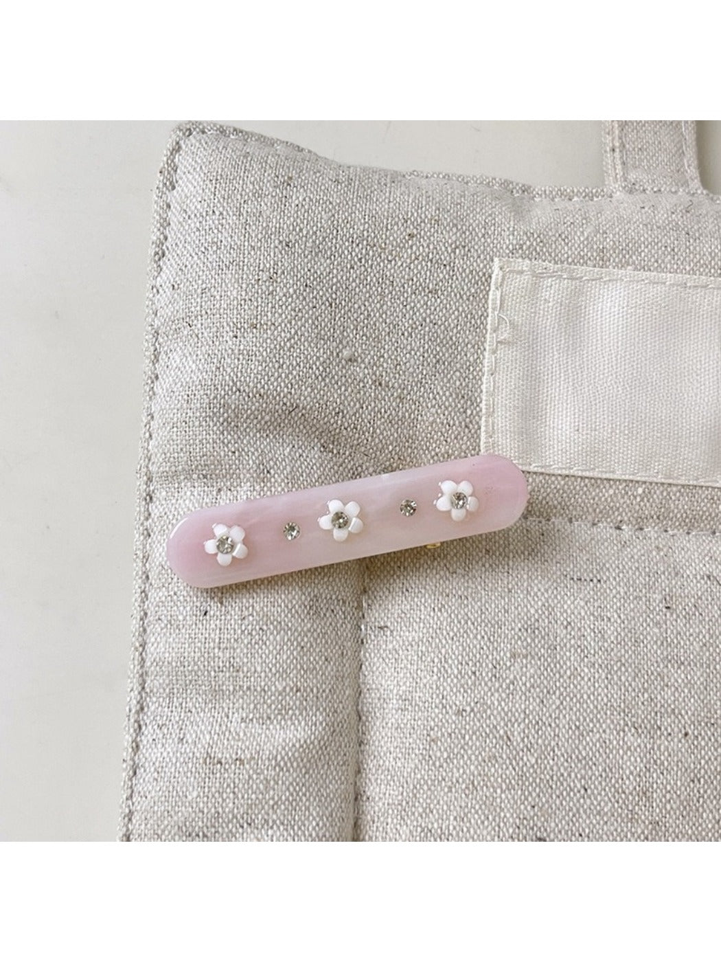 Beau - Floral Rectangular Hair Clip