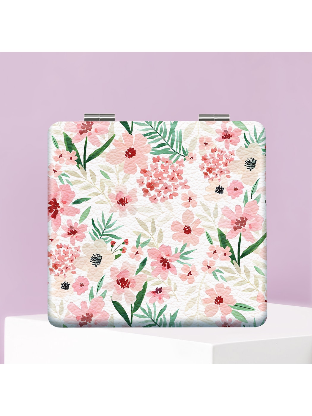 Mirroray - Floral Print Foldable Pocket Makeup Mirror