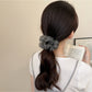 Gifty - Ruffled Mesh Polka Dot High Elastic Scrunchie