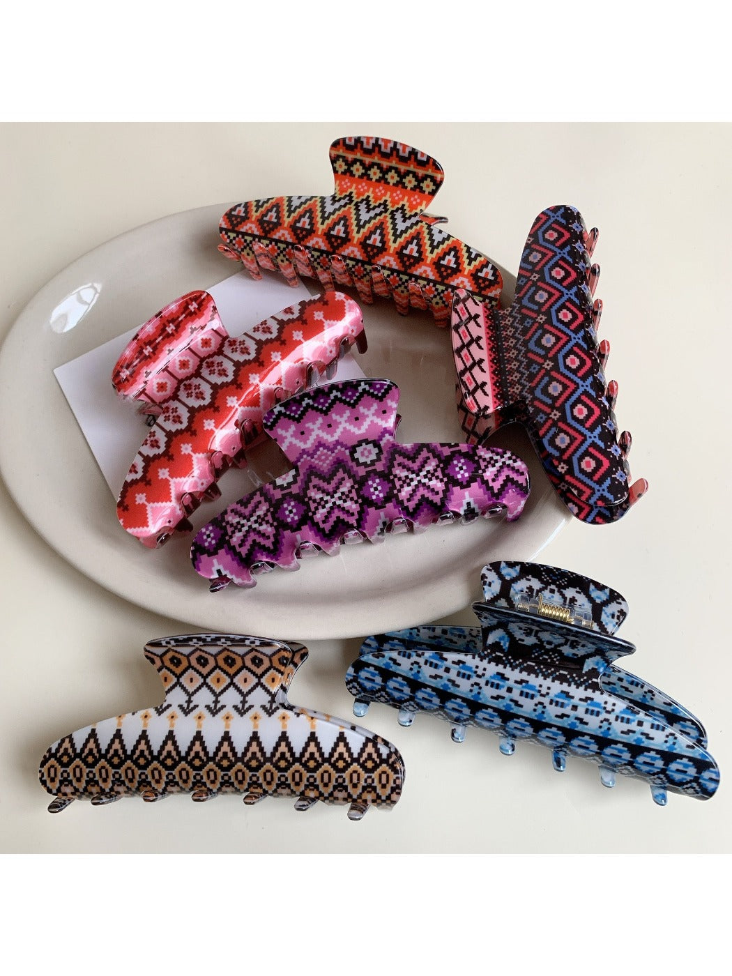 Beau - Elegant Stylish Plaid Hair Clip