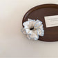Gifty - Double Layer White Ruffle Edge Scrunchie