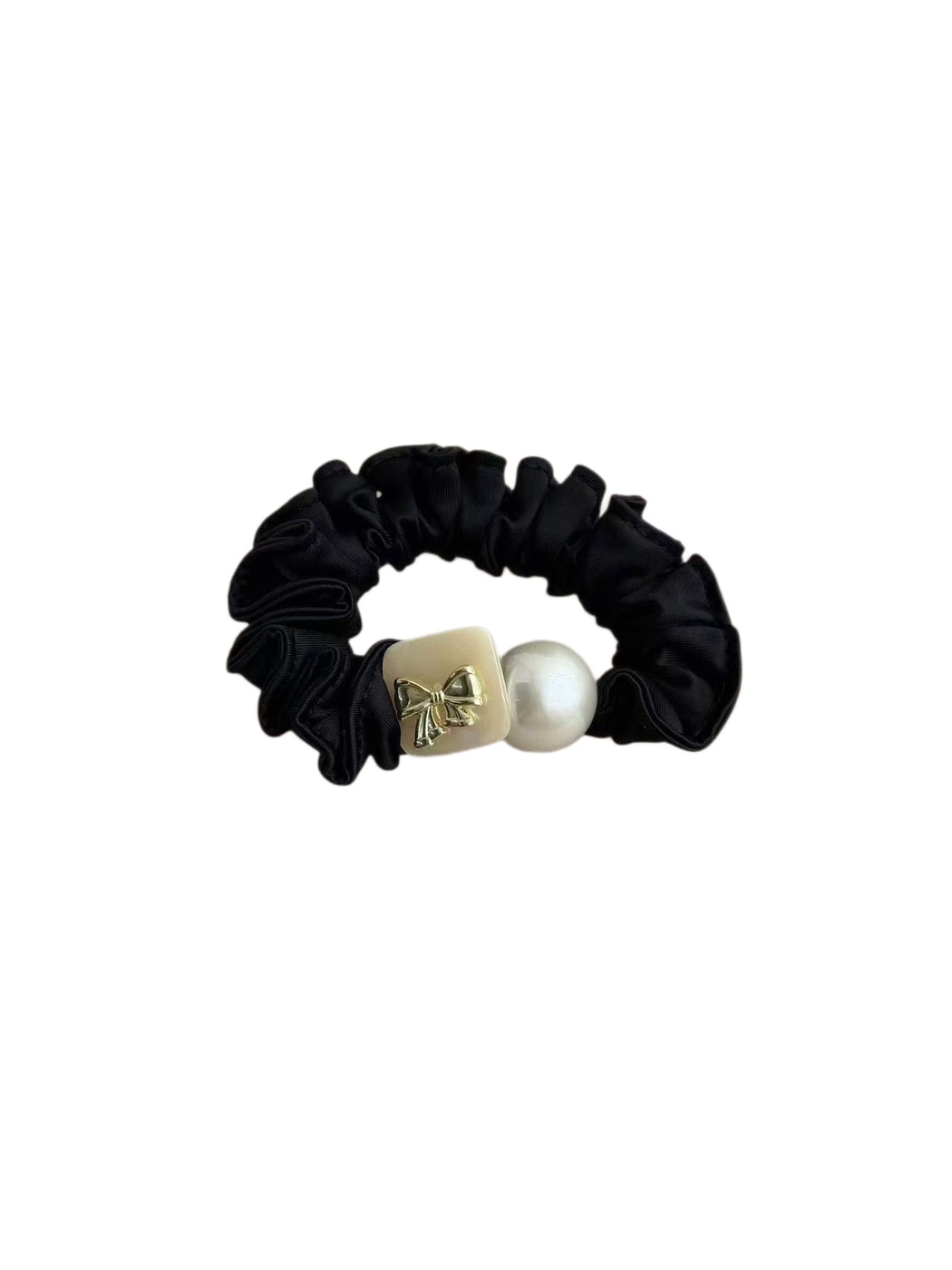 Gifty - Satin Bow Accent Scrunchie