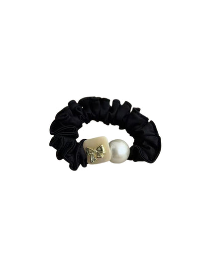 Gifty - Satin Bow Accent Scrunchie