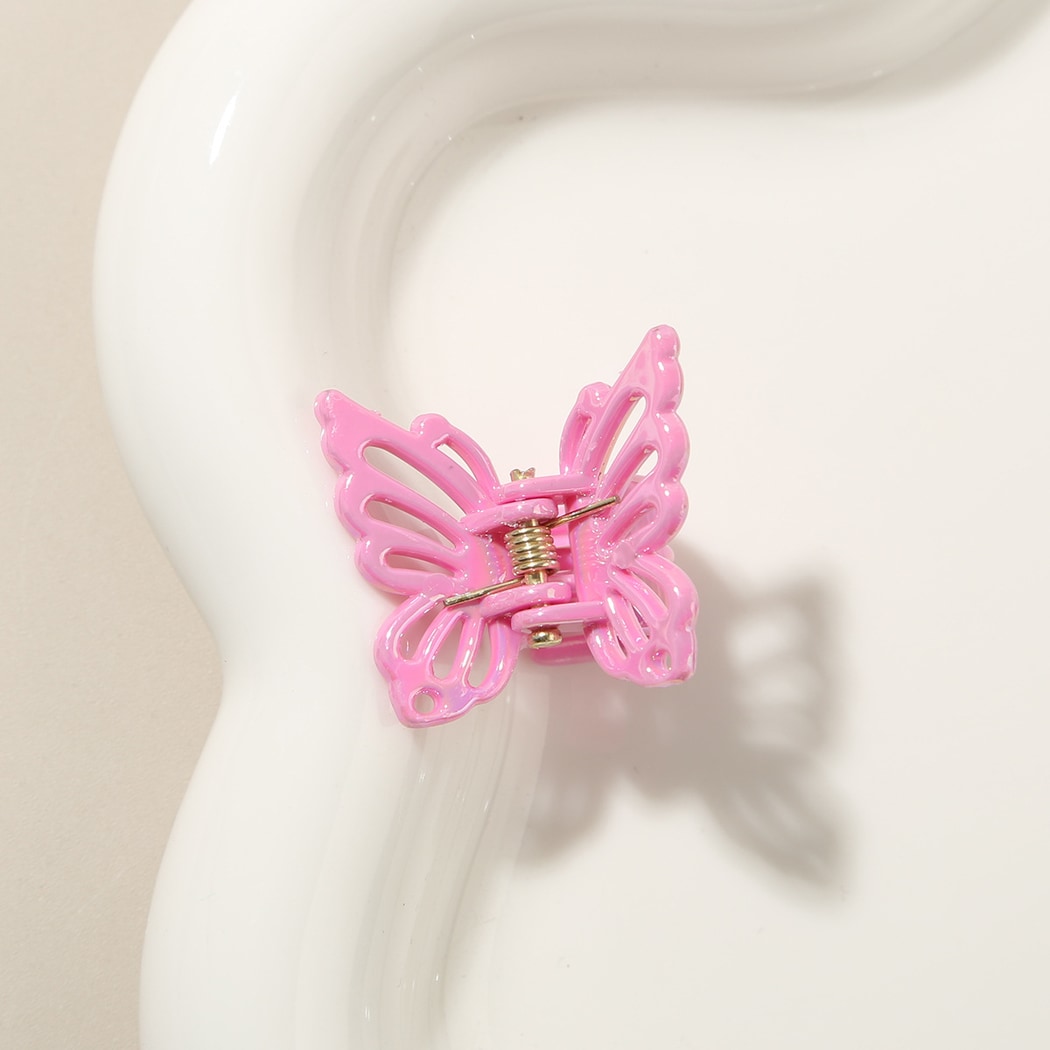 Beau - Openwork Butterfly Alloy Accent Claw Hair Clip