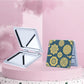 Mirroray - Decorative Flower Print Travel Vanity Mirror