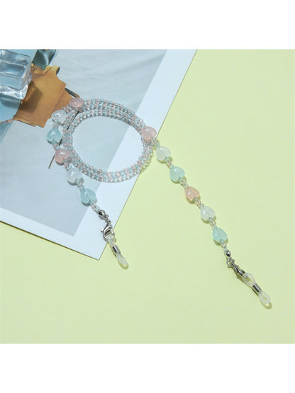 Velra - Minimalist Beaded Heart Eyeglass Strap