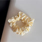 Beau - Plaid Fabric Covered Oval Alloy Hair Clip