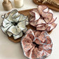 Gifty - Floral Print Scalloped Edge Scrunchie