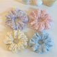 Gifty - Vintage Floral Print Polyester Hair Scrunchie
