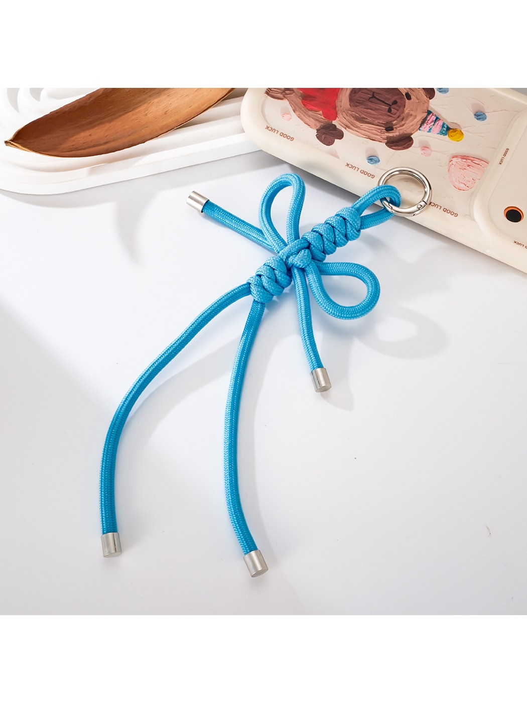 Keypus - Woven Bow Knot Bag Charm Keychain