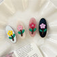 Beau - Sweet Flower Oval Hairpin