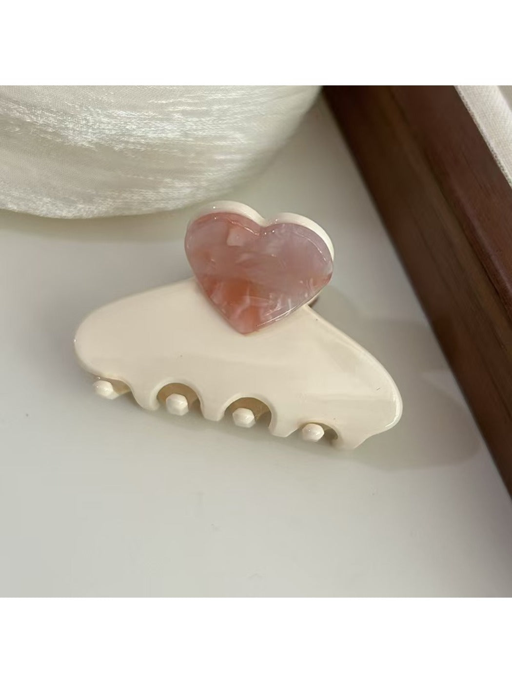 Beau - Elegant Half Moon Heart Shaped Claw Clip