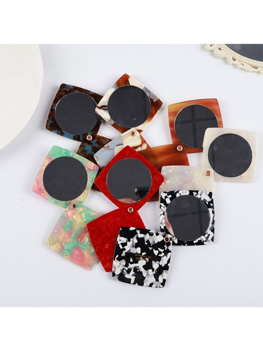 Mirroray - Small Square Mirror of Acetic Acid Plate