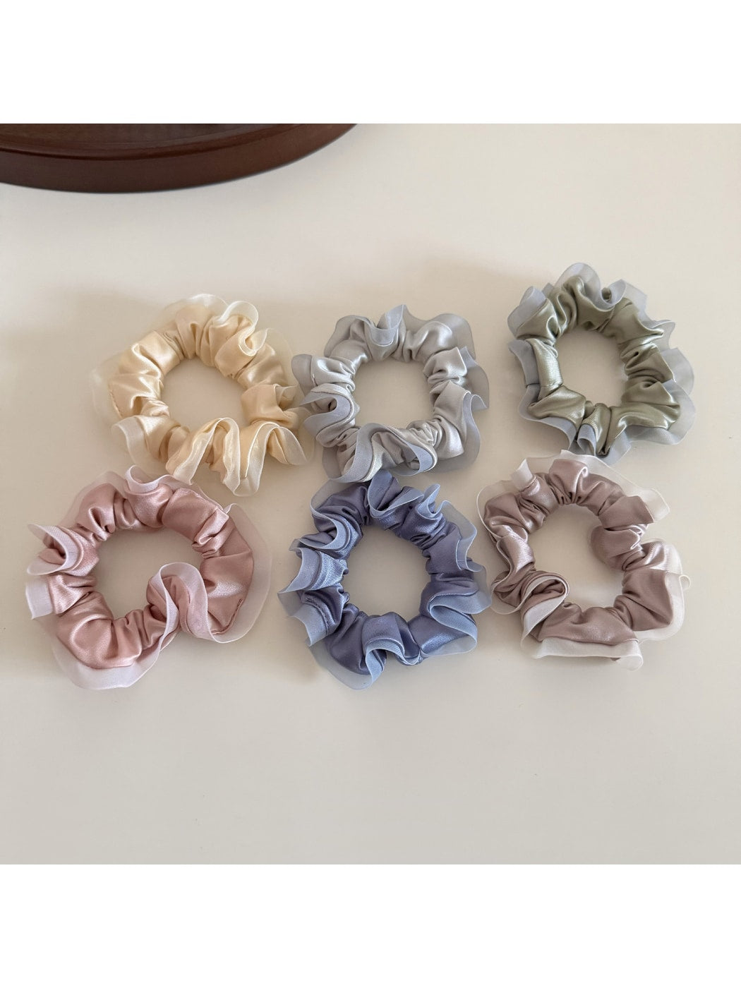 Gifty - Simple Ruffle Edge Polyester Scrunchie