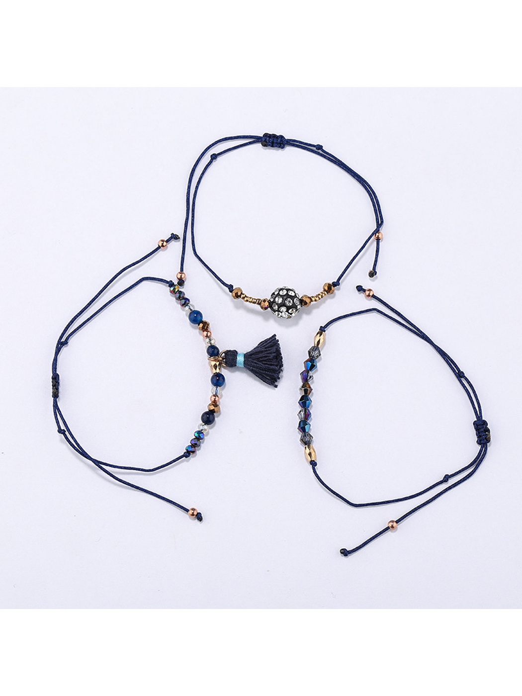 Lovra - Bohemian Beaded Tassel Pendant Bracelet