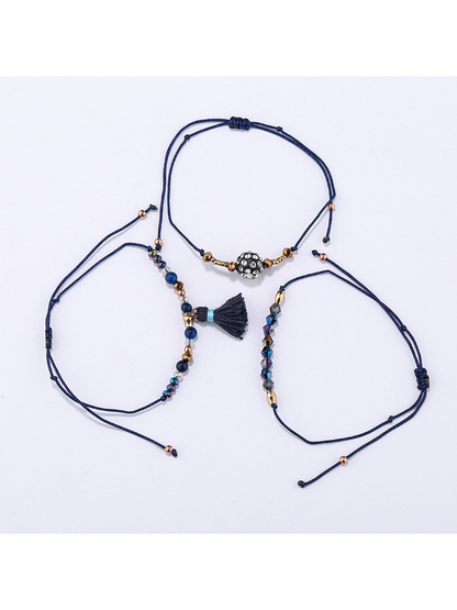 Lovra - Bohemian Beaded Tassel Pendant Bracelet