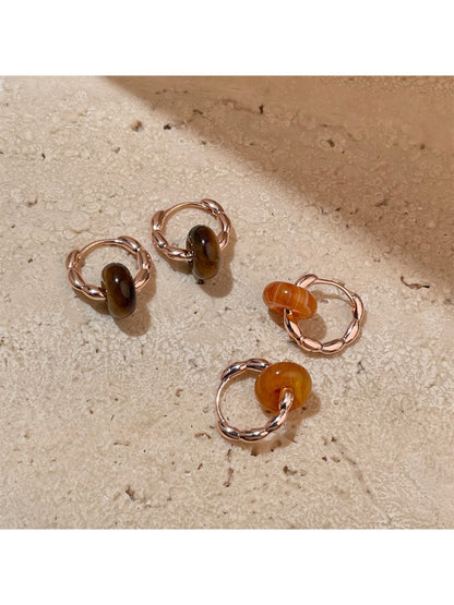 Earedge - Minimalist Hoop Dangle Earrings