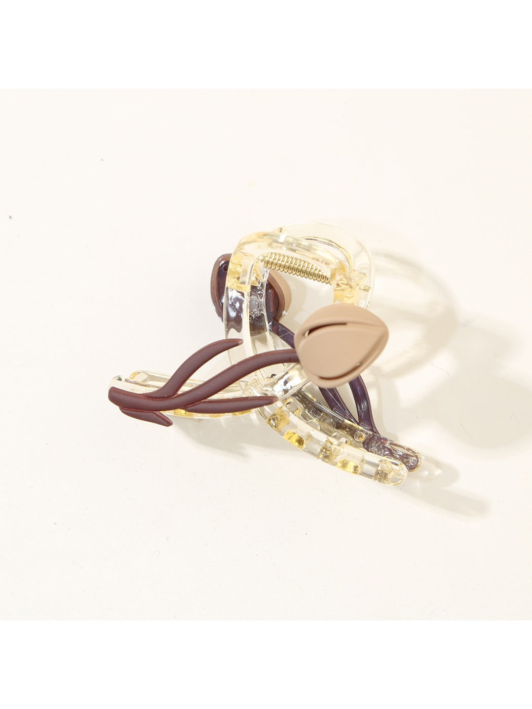 Beau - Crisscross Tulip Shaped Hair Claw Clip