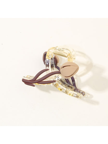 Beau - Crisscross Tulip Shaped Hair Claw Clip