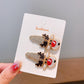 Beau - Christmas Theme Cartoon Side Barrette Set