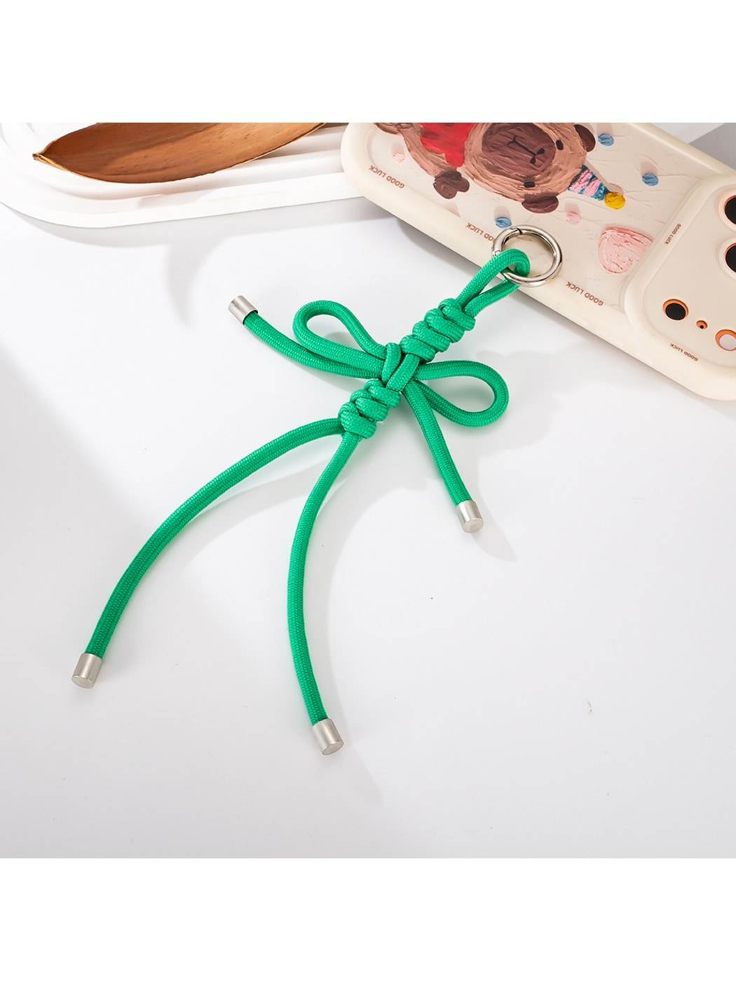 Keypus - Woven Bow Knot Bag Charm Keychain