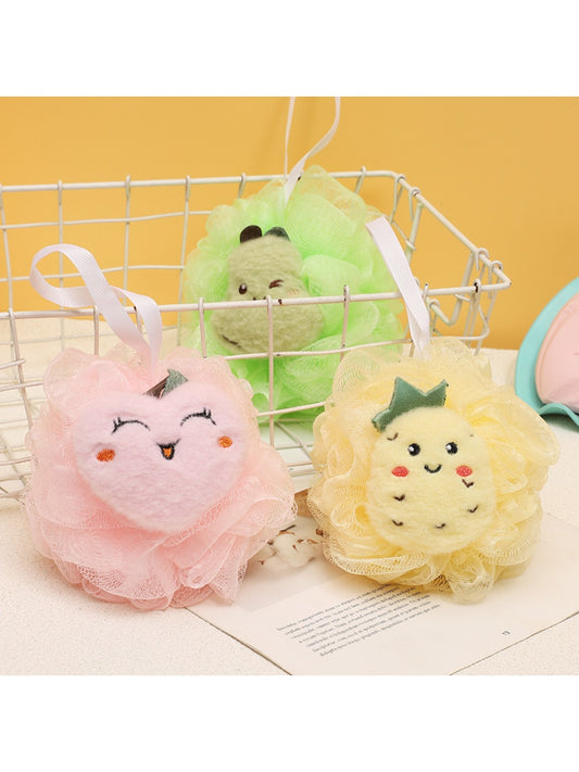 Papo - Cartoon Fruit Bath Pouf Soft Mesh Scrubber