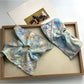 Gifty - Polyester Floral Print Scarf Scrunchie