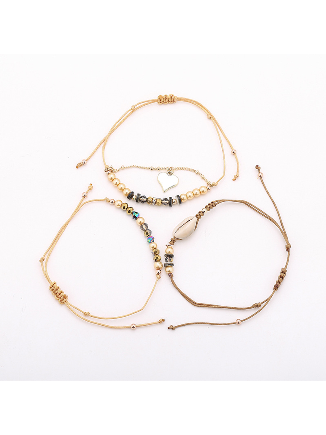 Lovra - Bohemian Beaded Alloy Strand Bracelet