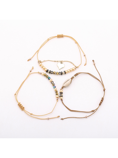 Lovra - Bohemian Beaded Alloy Strand Bracelet