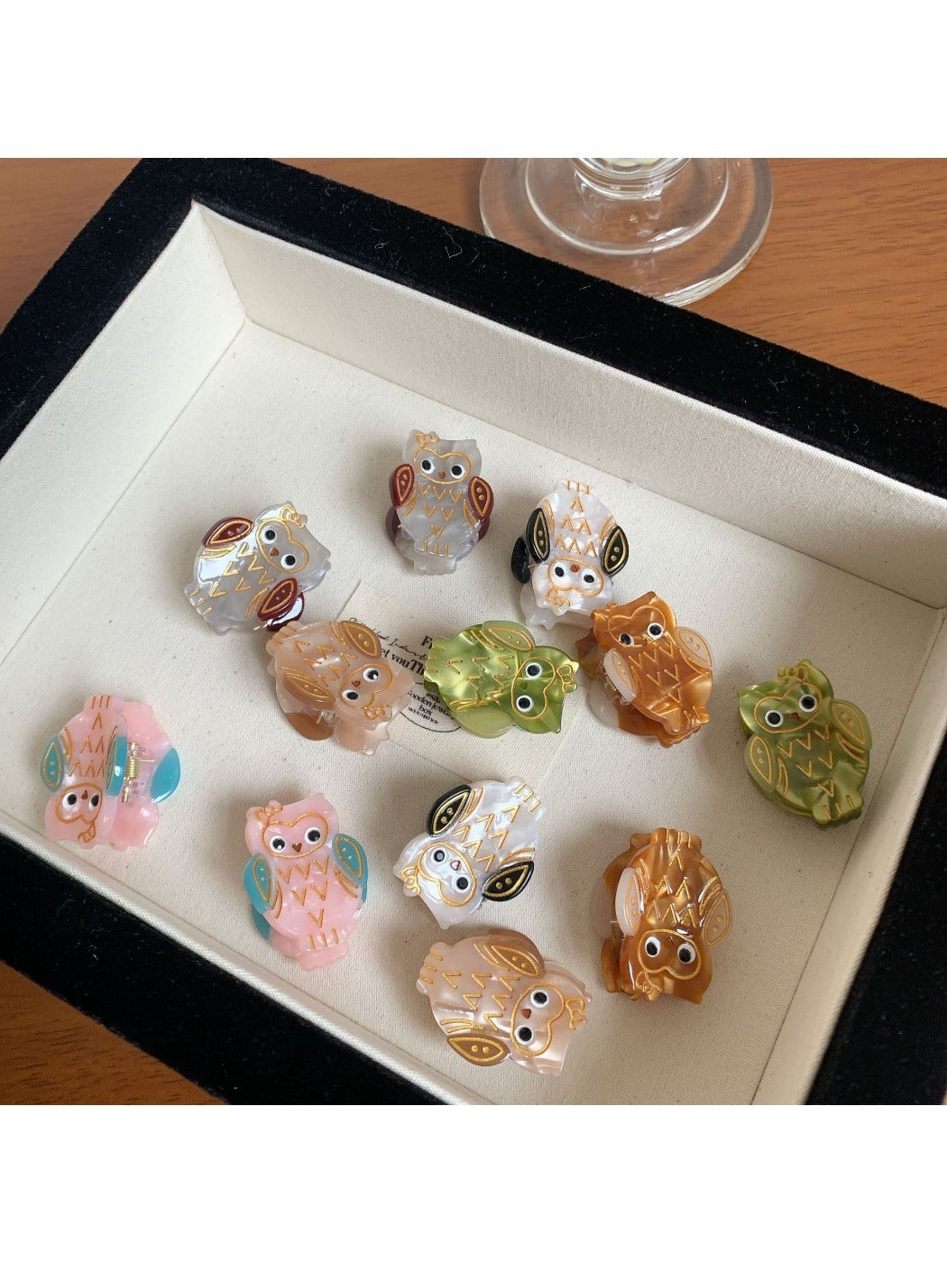 Beau - Cute Owl Shaped Acetate Hair Clip