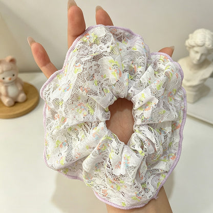Gifty - Floral Lace Double-Layer Scrunchie